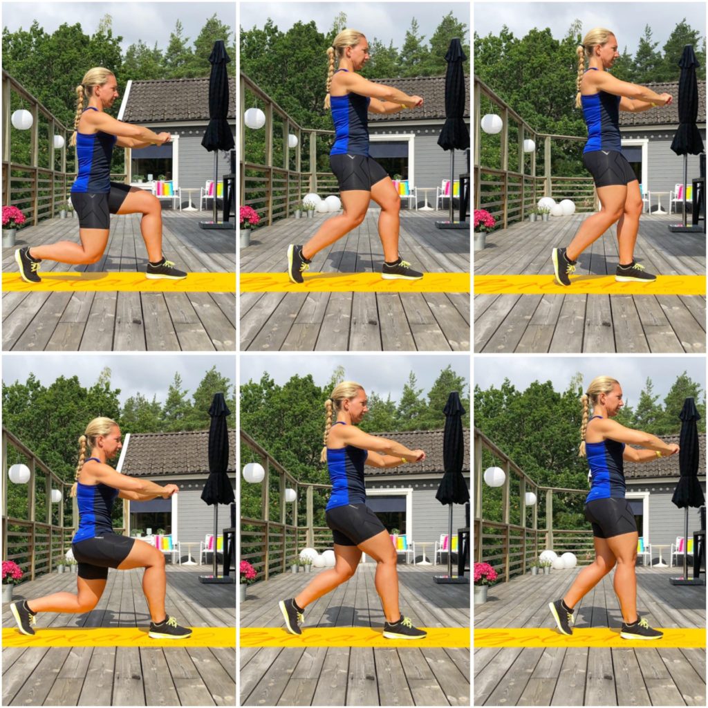 3-stegs utfall bakåt