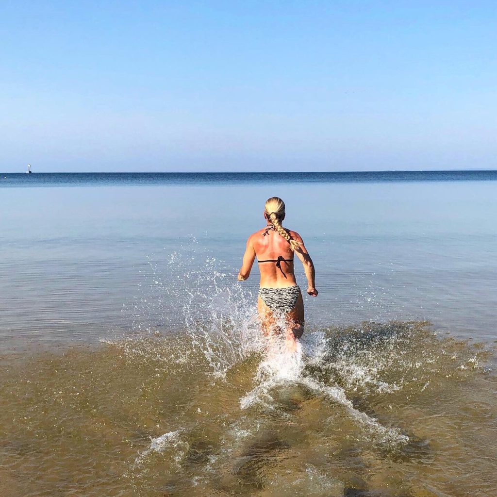afterrun bath