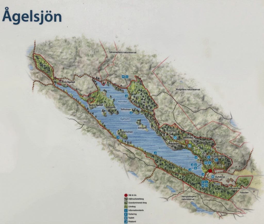 Ågelsjön karta
