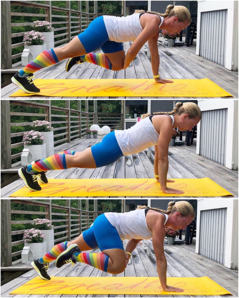 Planka med knätouch