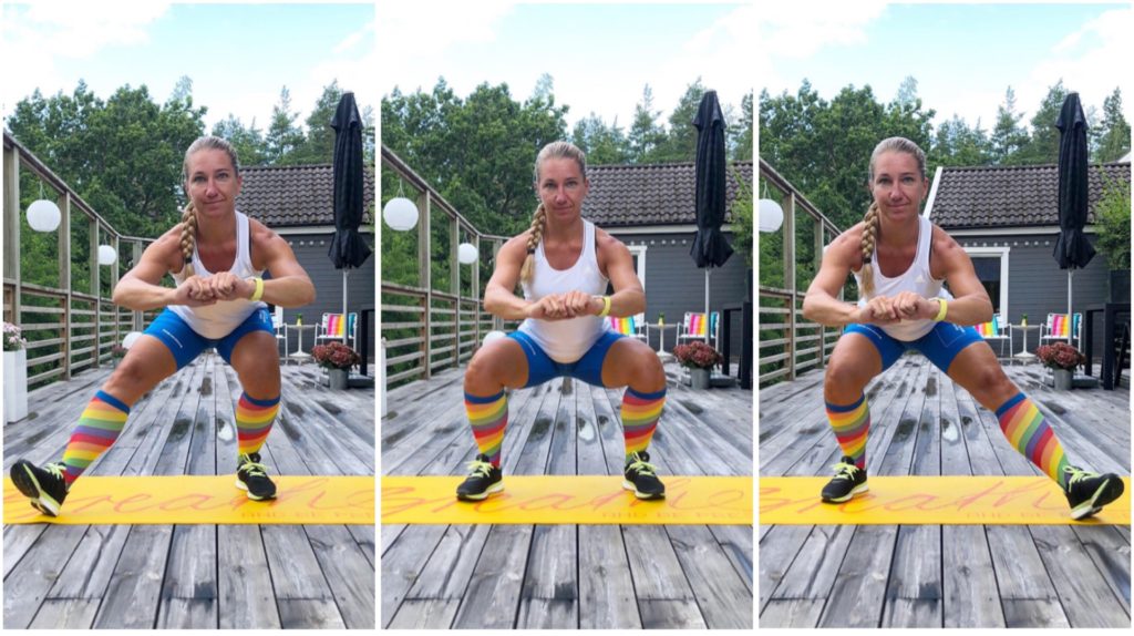 Squat med kosacksteg