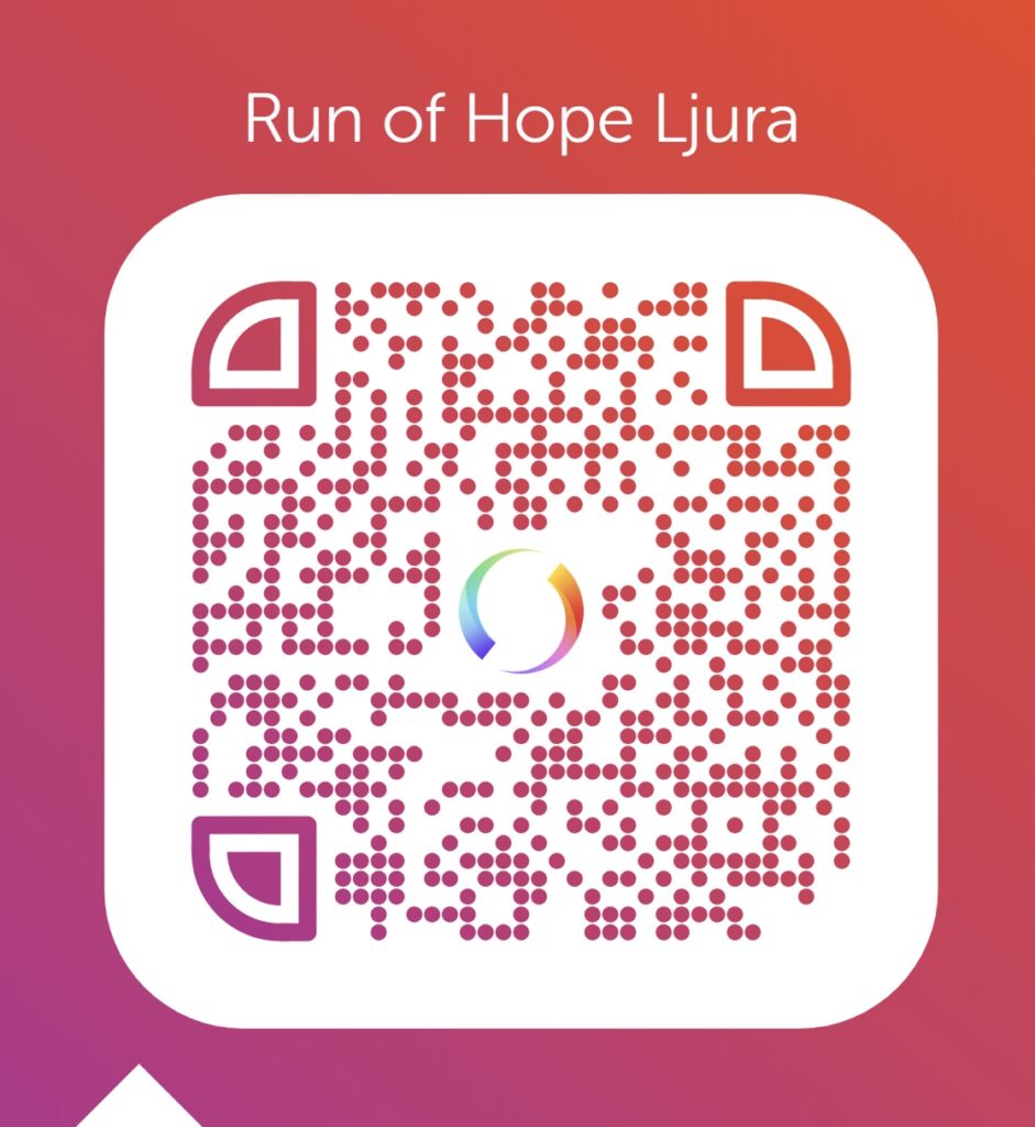 QR-kod Run of Hope Ljura