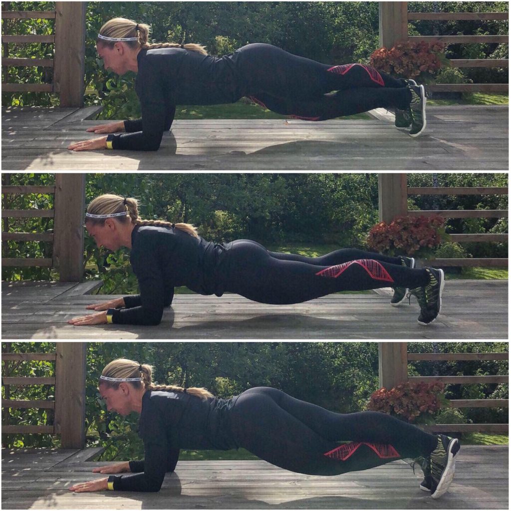 planka med benförflyttning