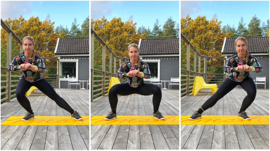Bodyweight sway squat