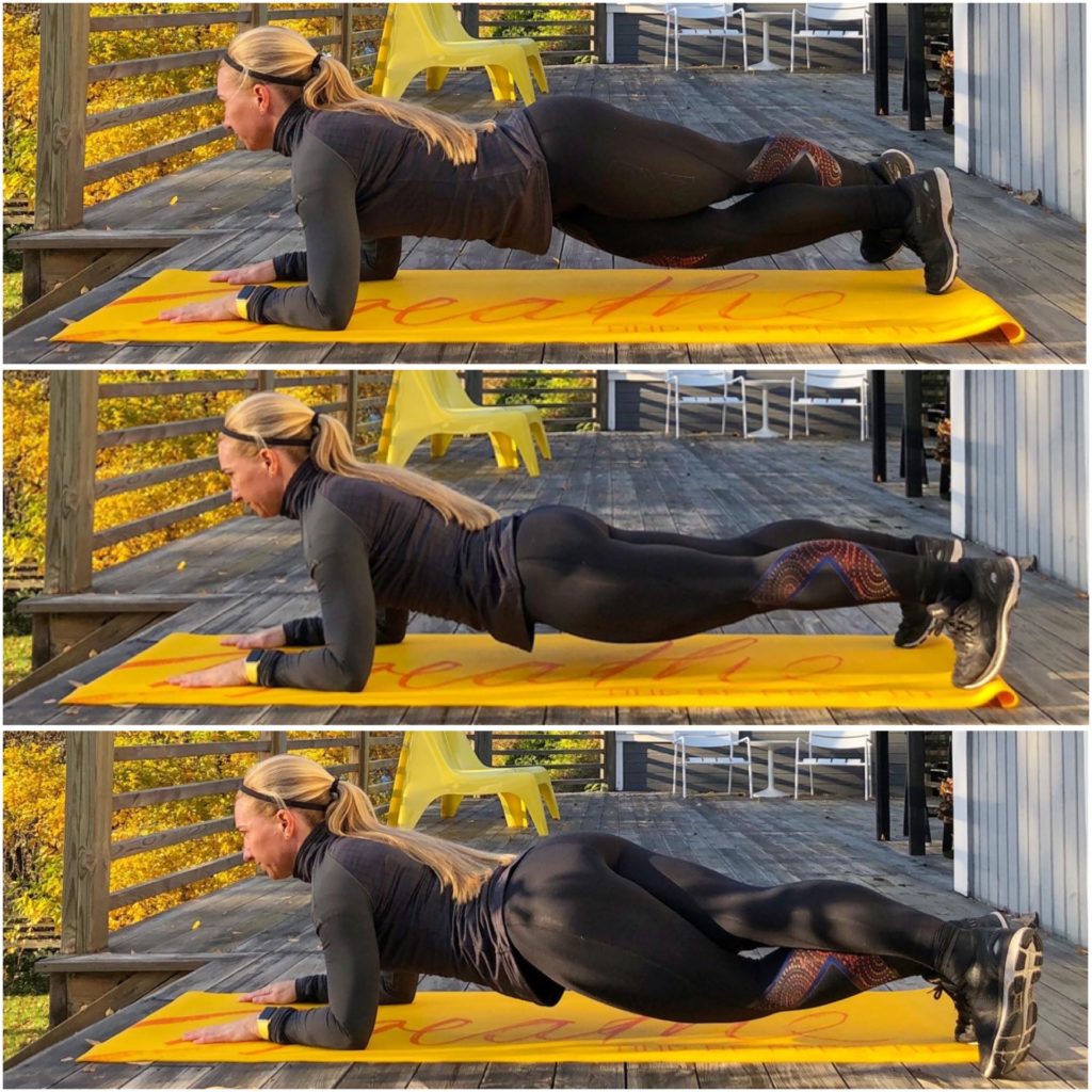 planka med benförflyttning