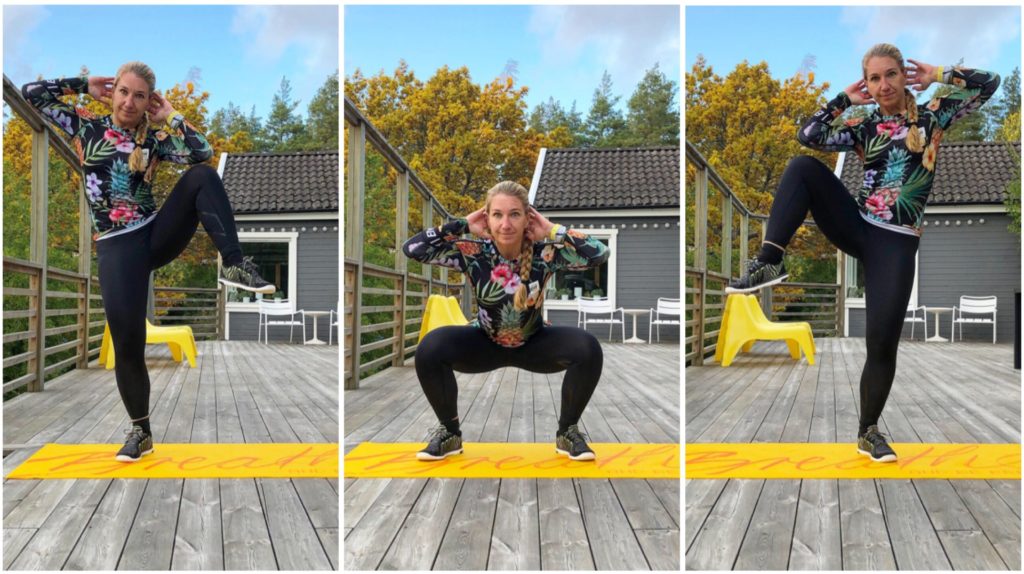 squat med sned magmuskel