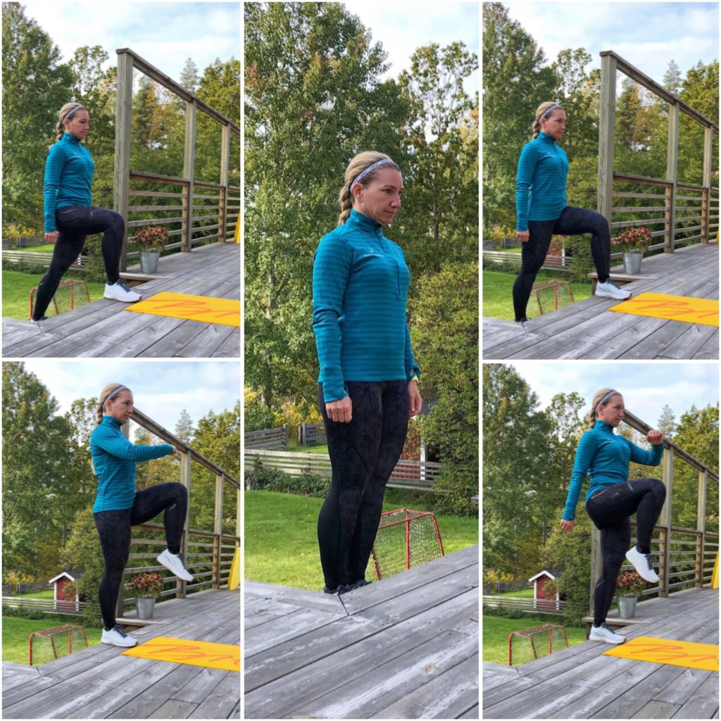 Step up med knälyft