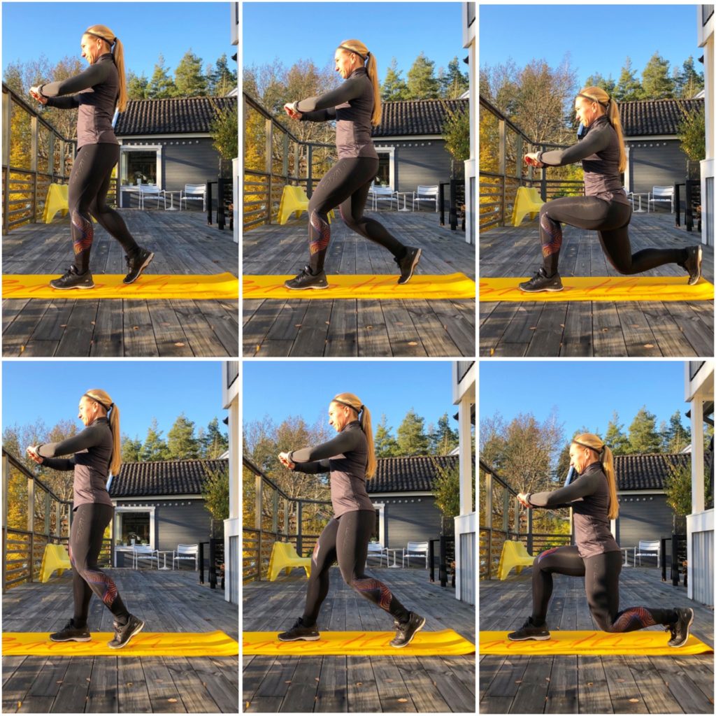 3-stegs utfall bakåt