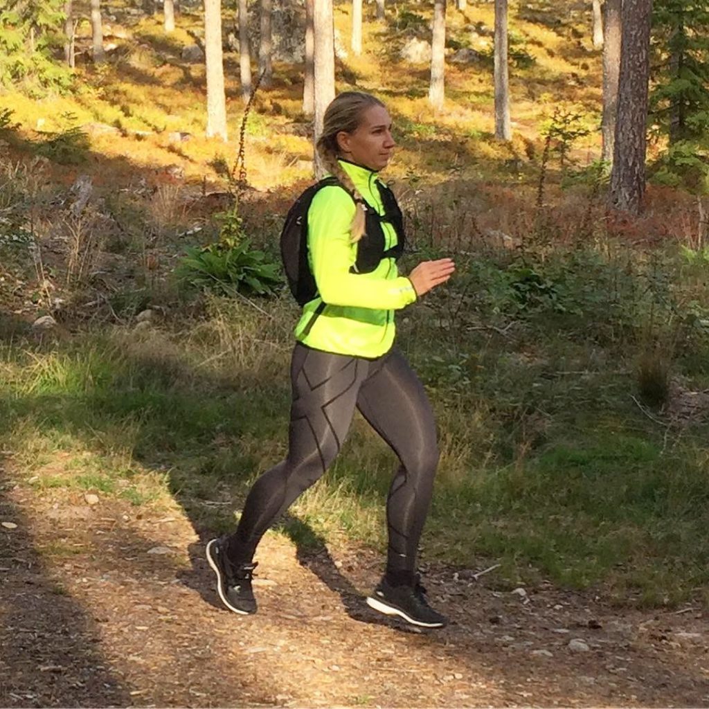 Löpning med löparryggsäck