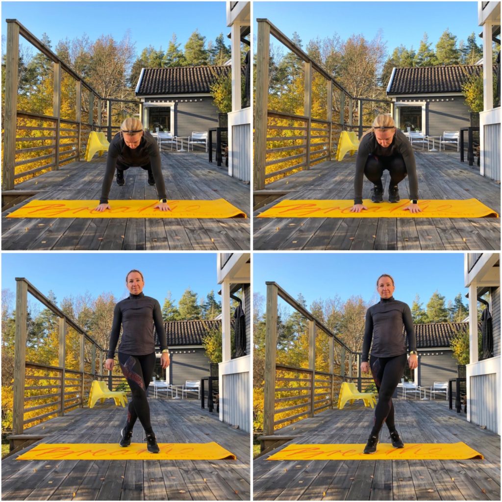 Burpees med crisscross