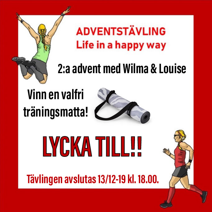 2:a advent - Vinn en träningsmatta från Wilma & Louise