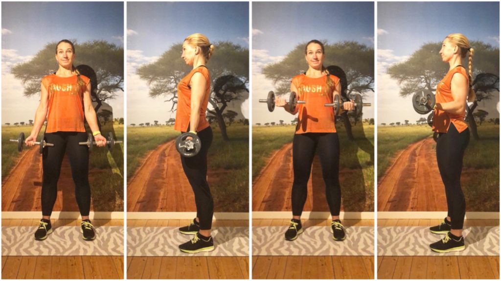 Biceps - från rak arm till 90 grader