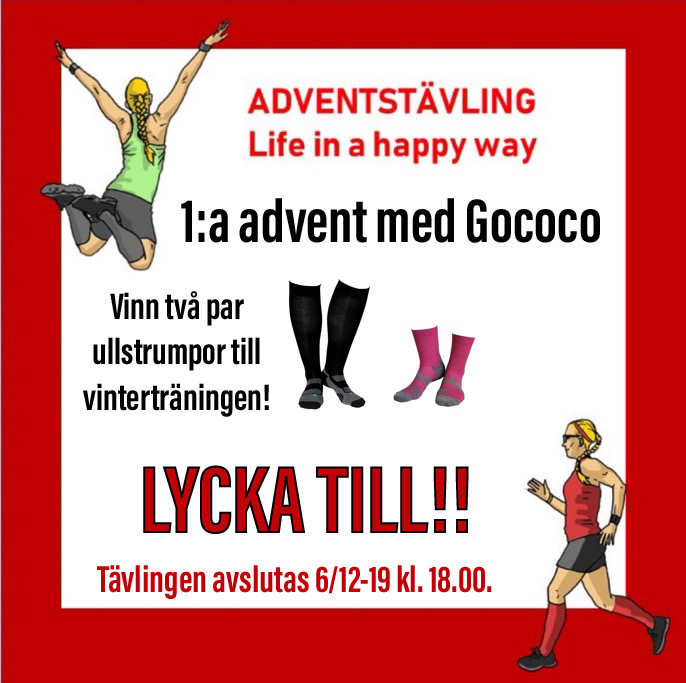 1:a advent - Vinn strumpor från Gococo