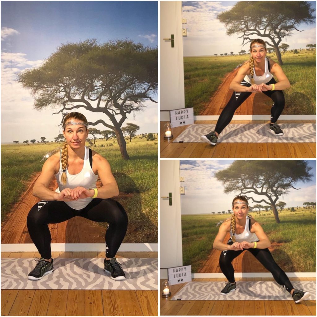 Squats med kosacksteg