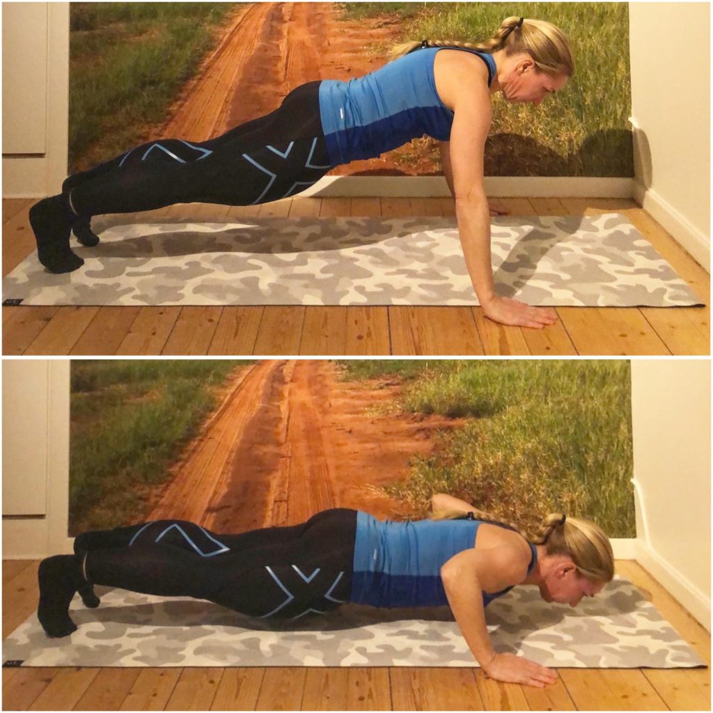 Armhävningar - breda