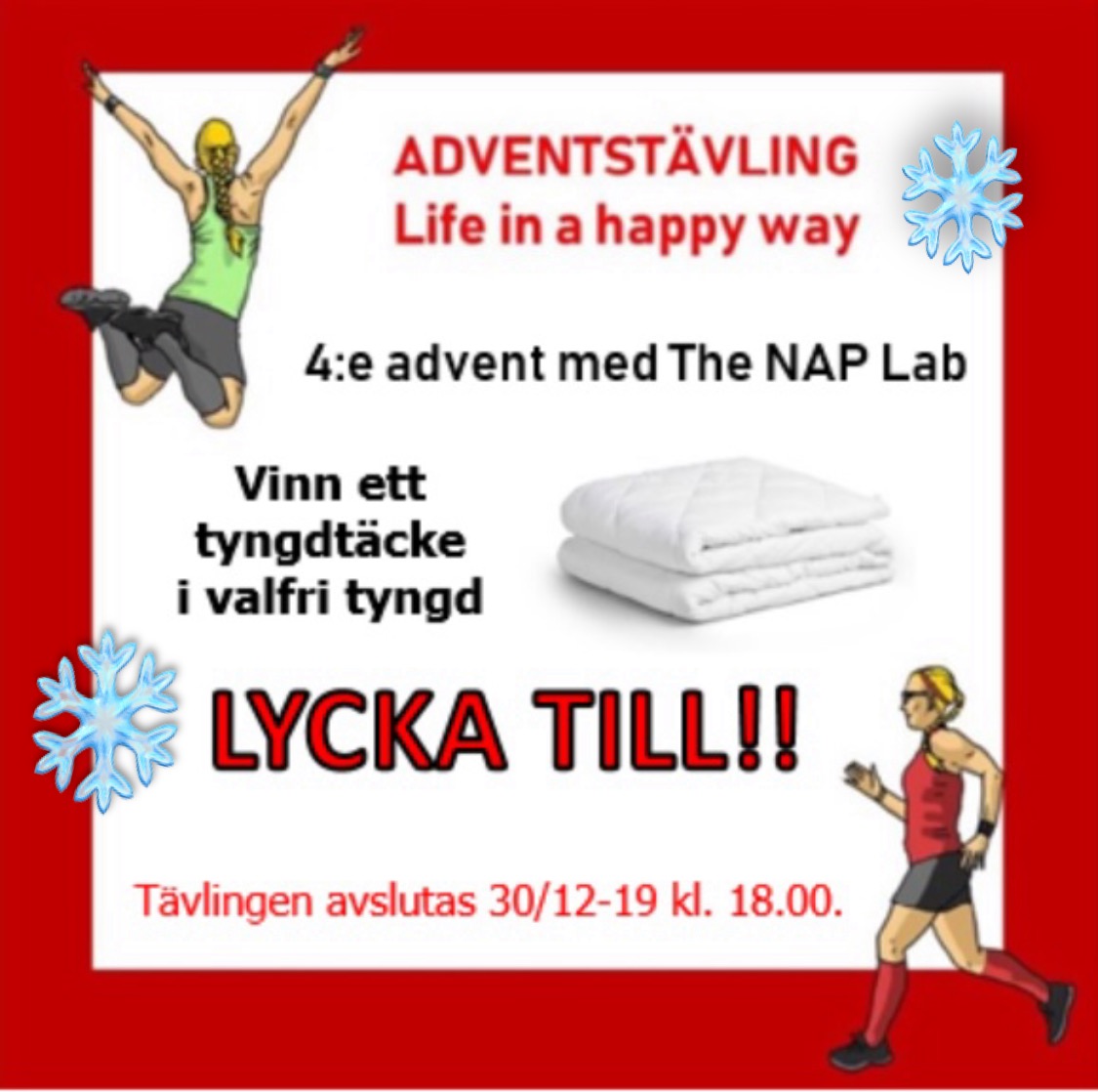 4:e advent - Vinn ett tyngdtäcke