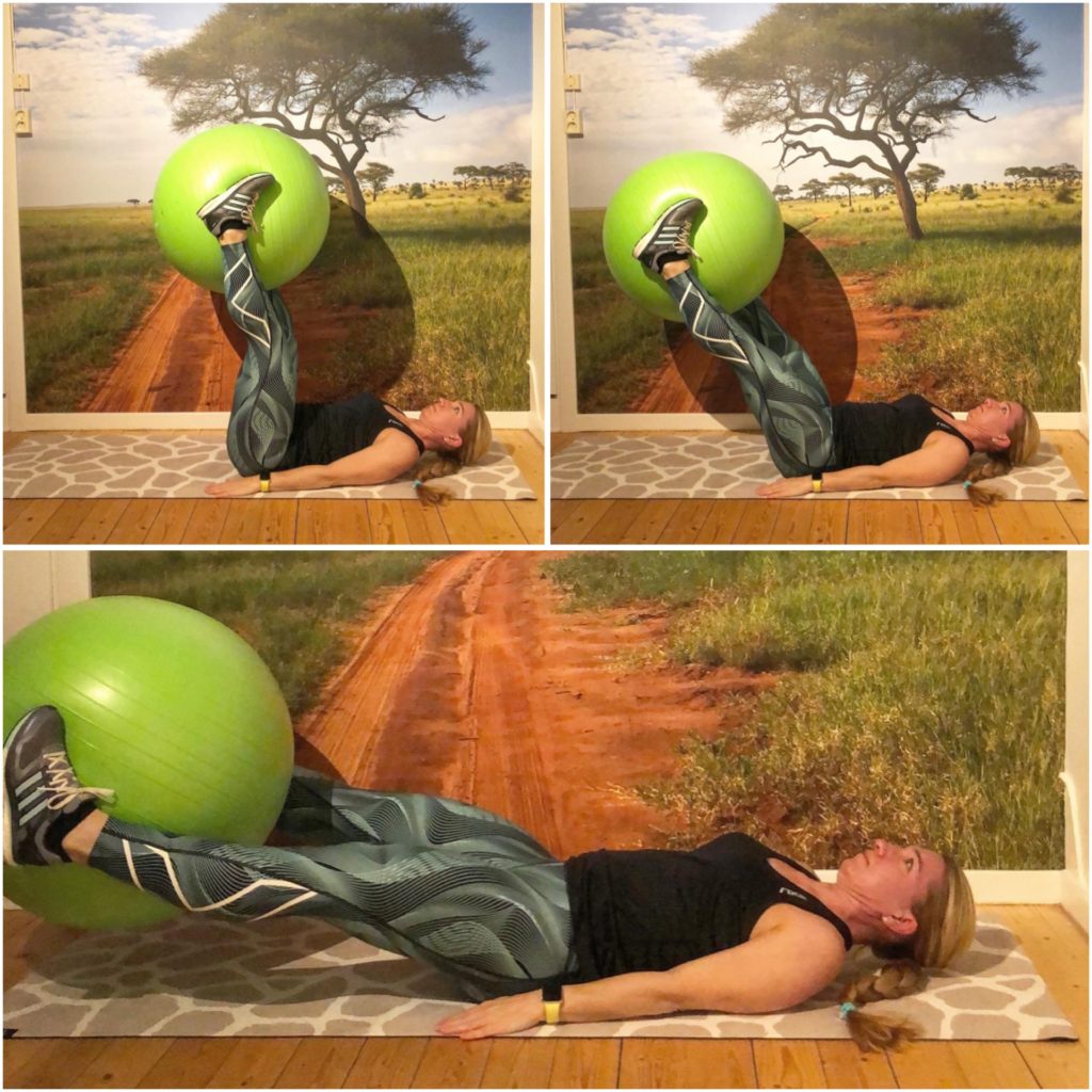 Benlyft med balansboll