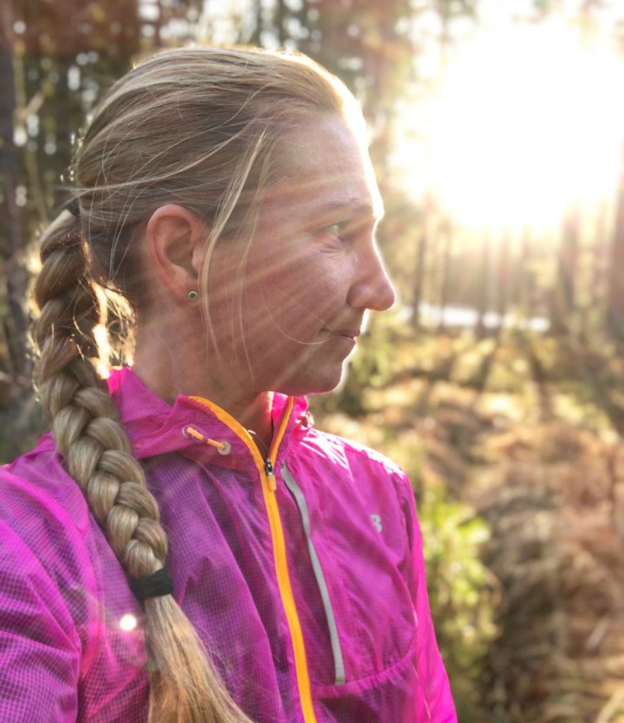 8 km med sol i ansiktet