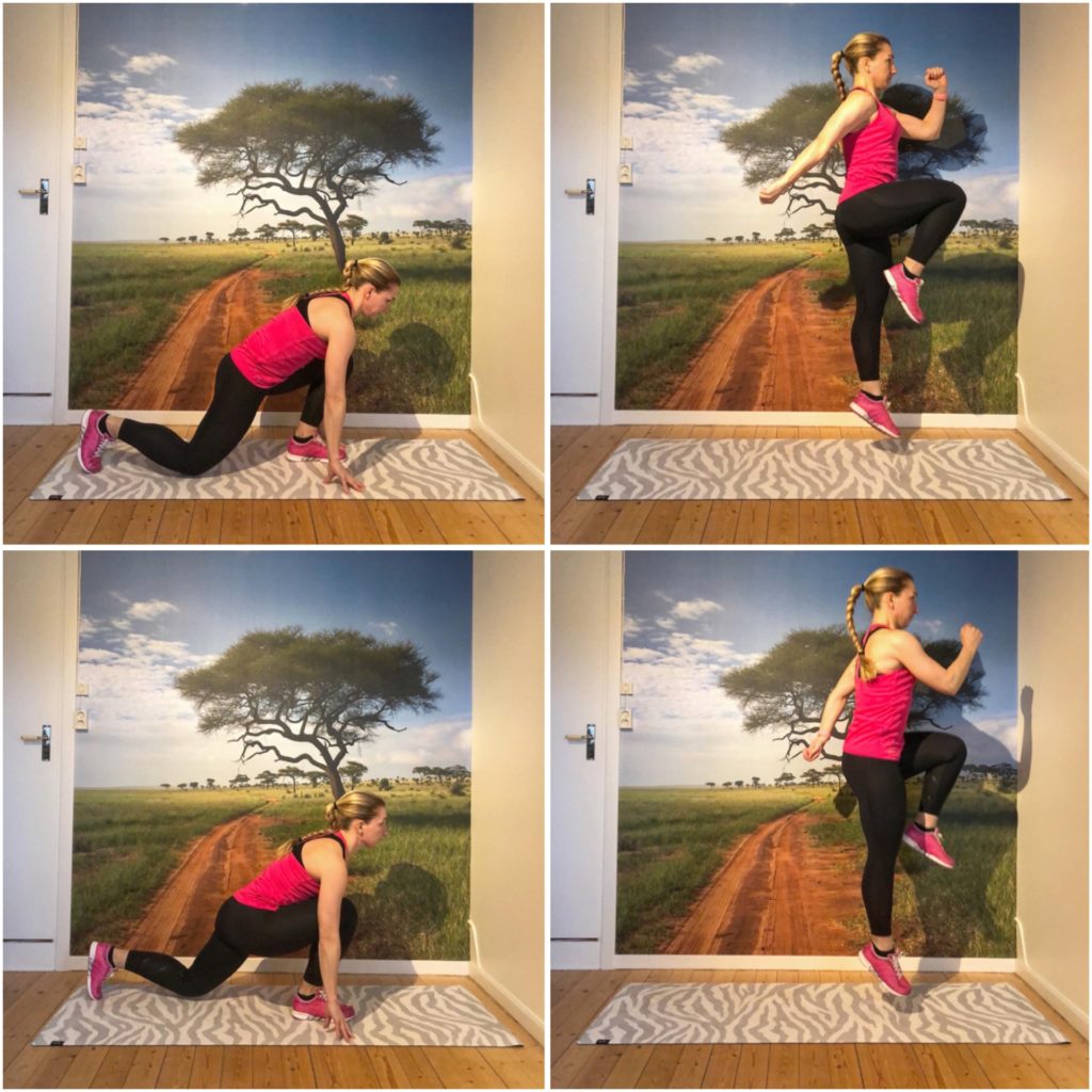 sprintutfall med indianhopp