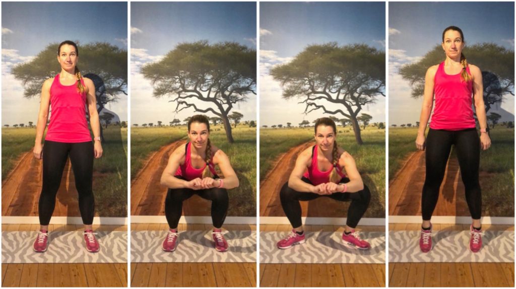 squat med fotvinkling