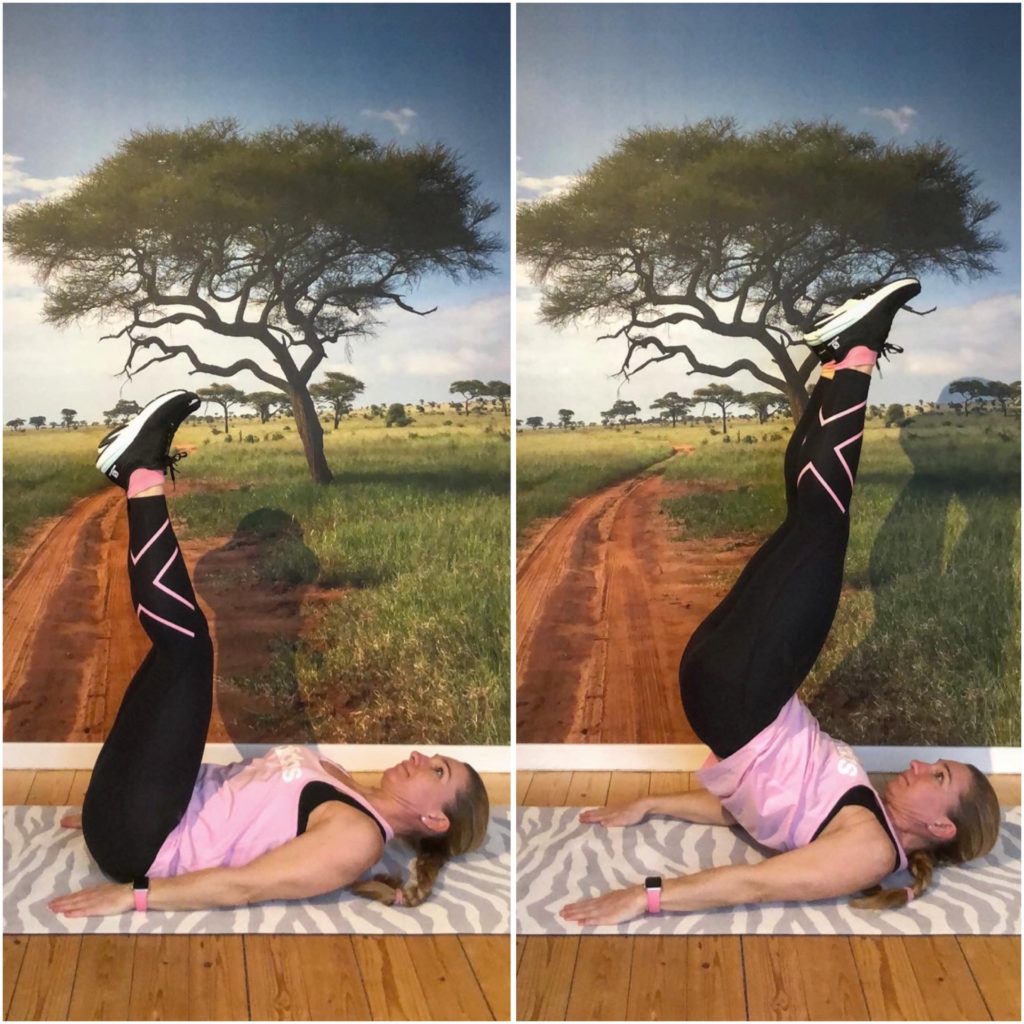 Reverse crunches