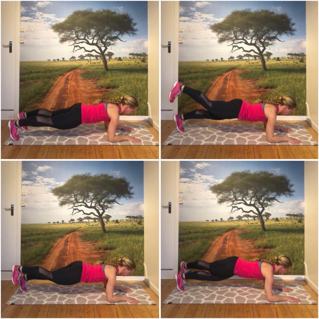 Planka med kick och kors över