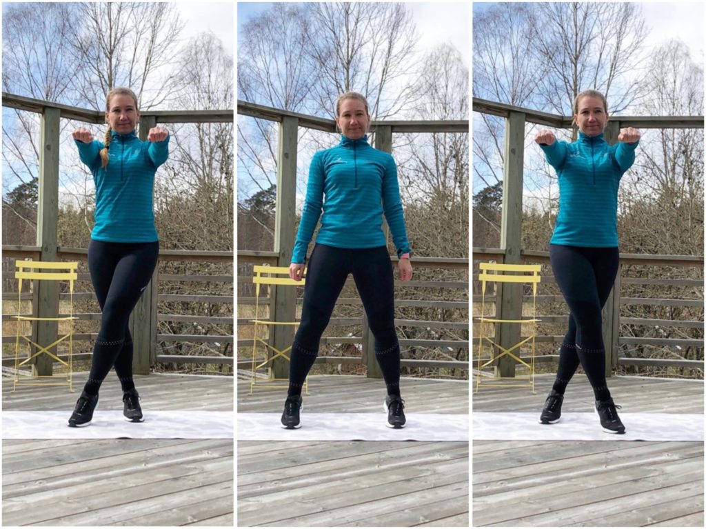 Korshopp med armlyft