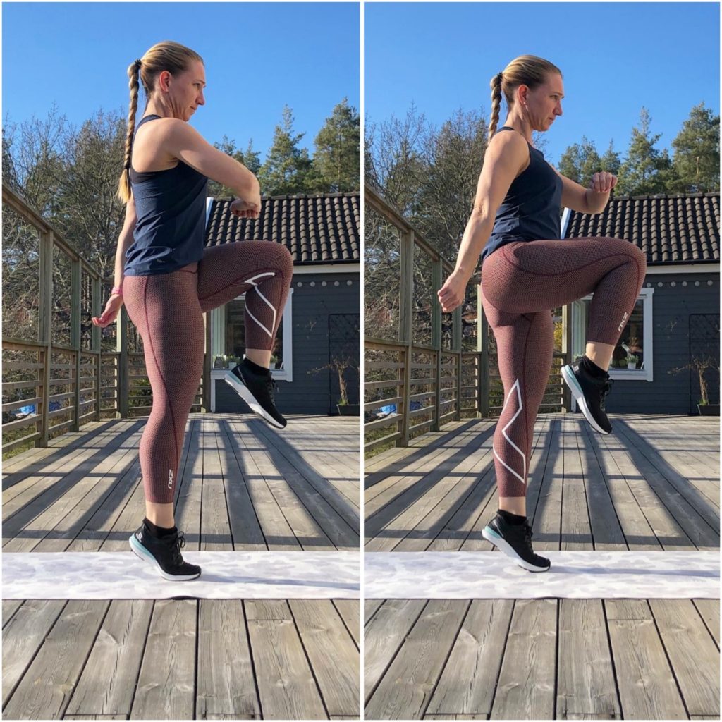 Vadhävning med knälyft