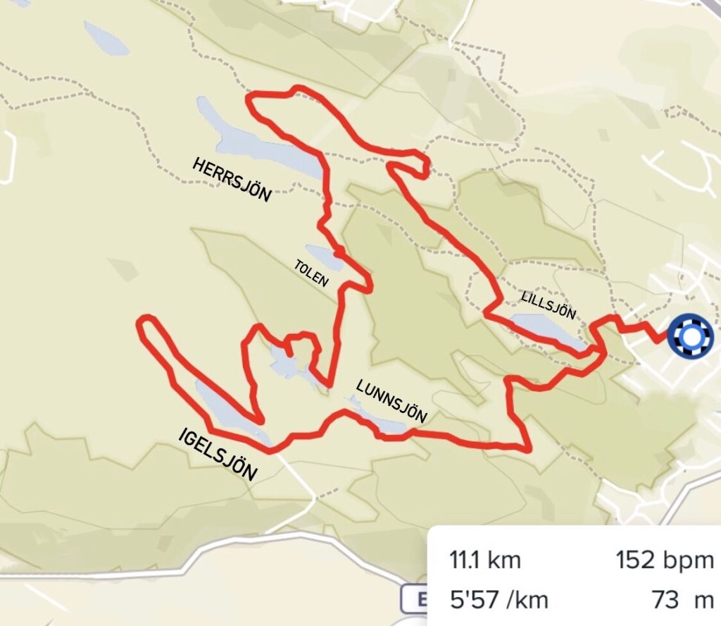 En lördagsmil genom alla årstider