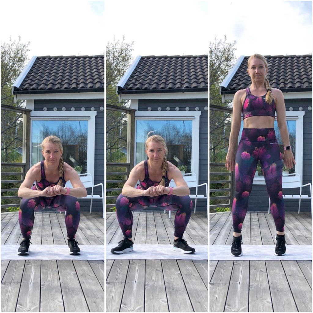 Squat med fotvinkling