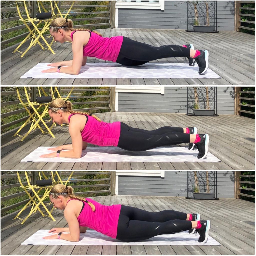 Planka med höft i marken