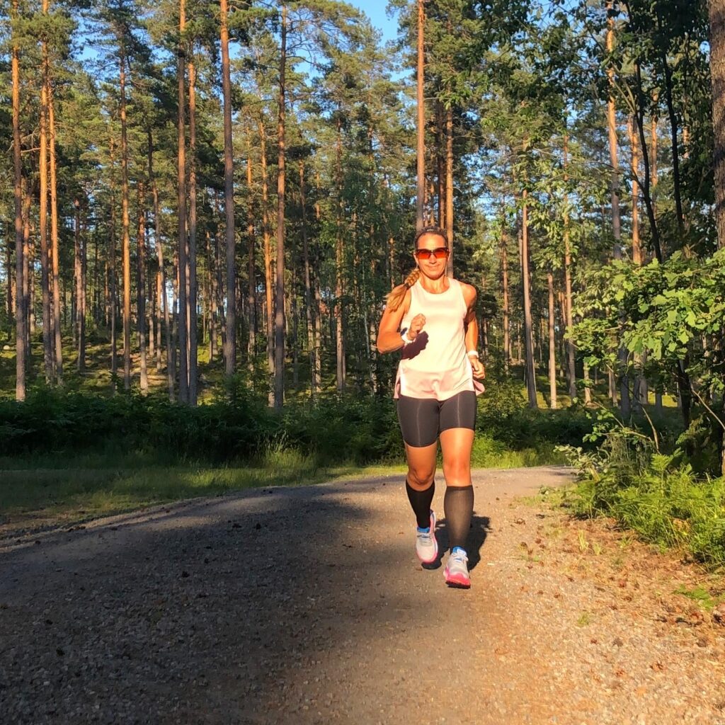 Löpning med nya skor