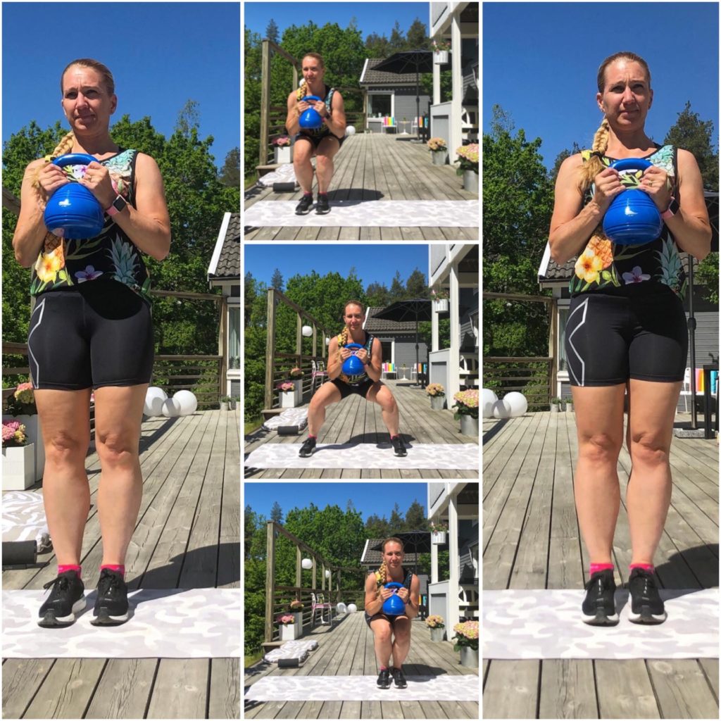 Squatwalk med resning