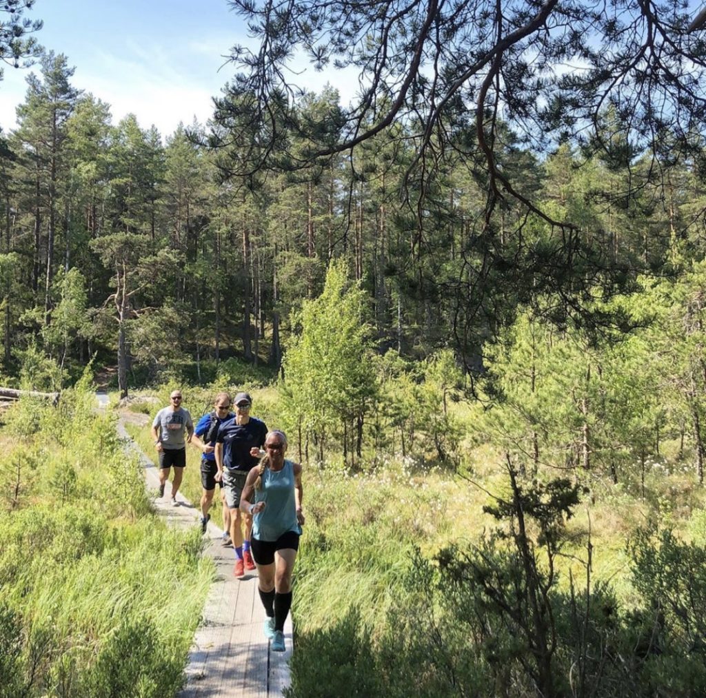 Lördagsmil i sommarhetta