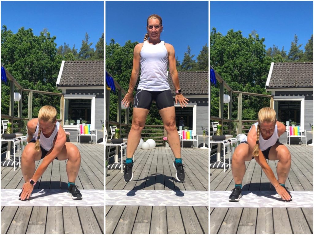 Jumpsquats med touch