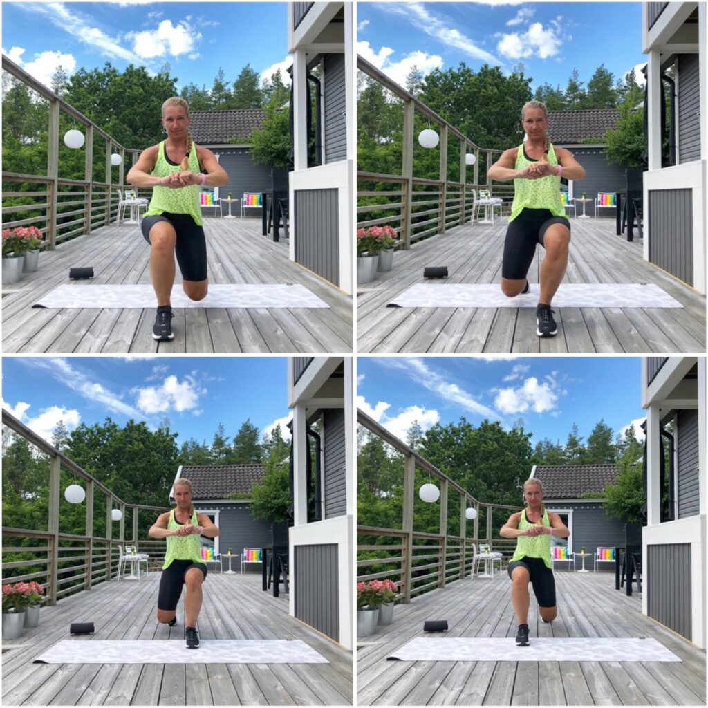 Utfall bakåt och framåt