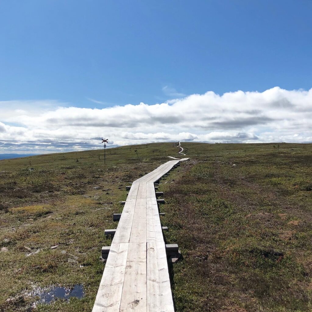 Vandring till Stensjön och Mellanfjällets topp