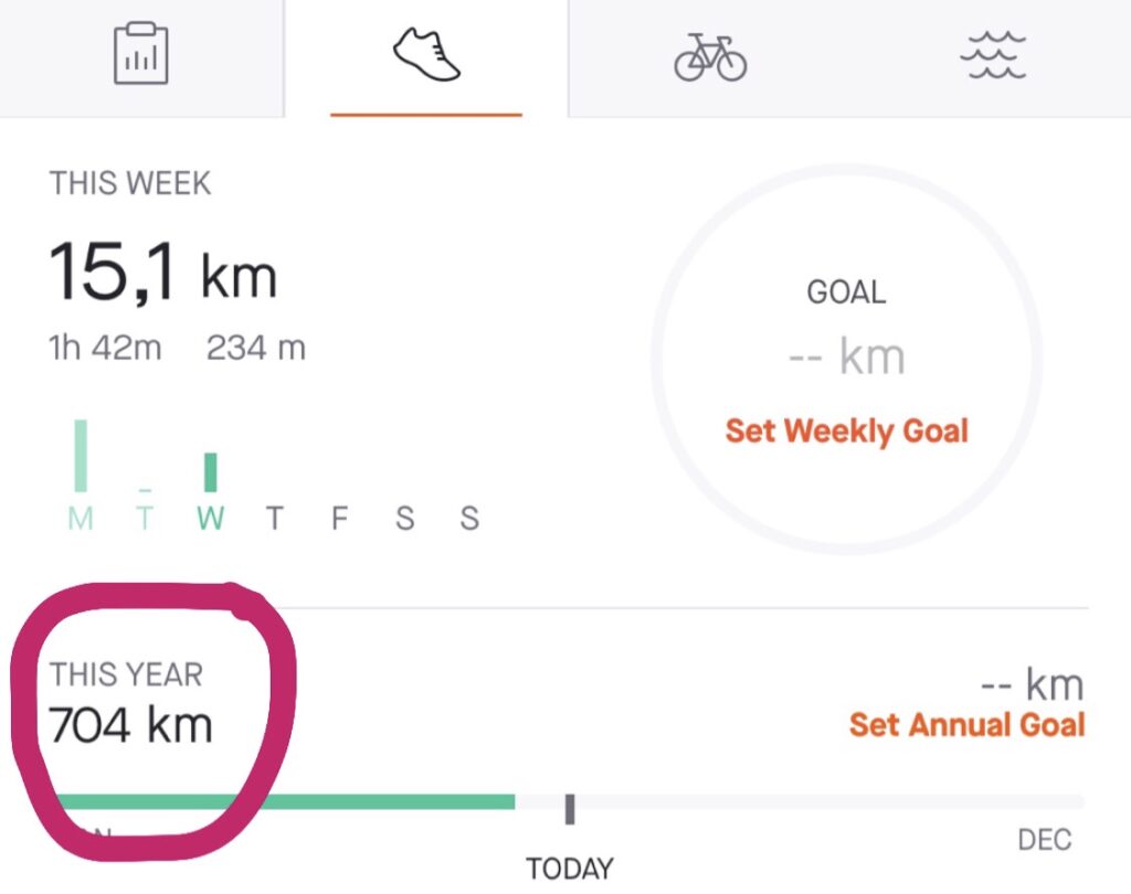 Första halvan blev 700 km