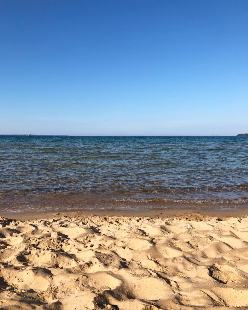 I strandkanten en lördagsmorgon