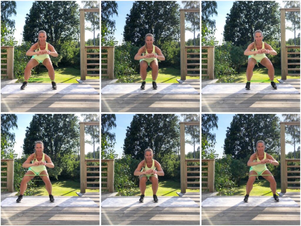 squat med benförflyttning