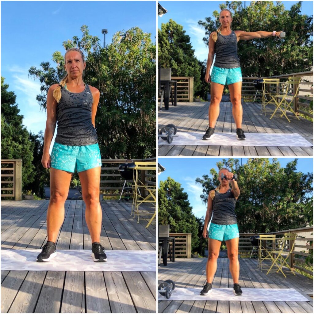 Armstyrka med hantlar