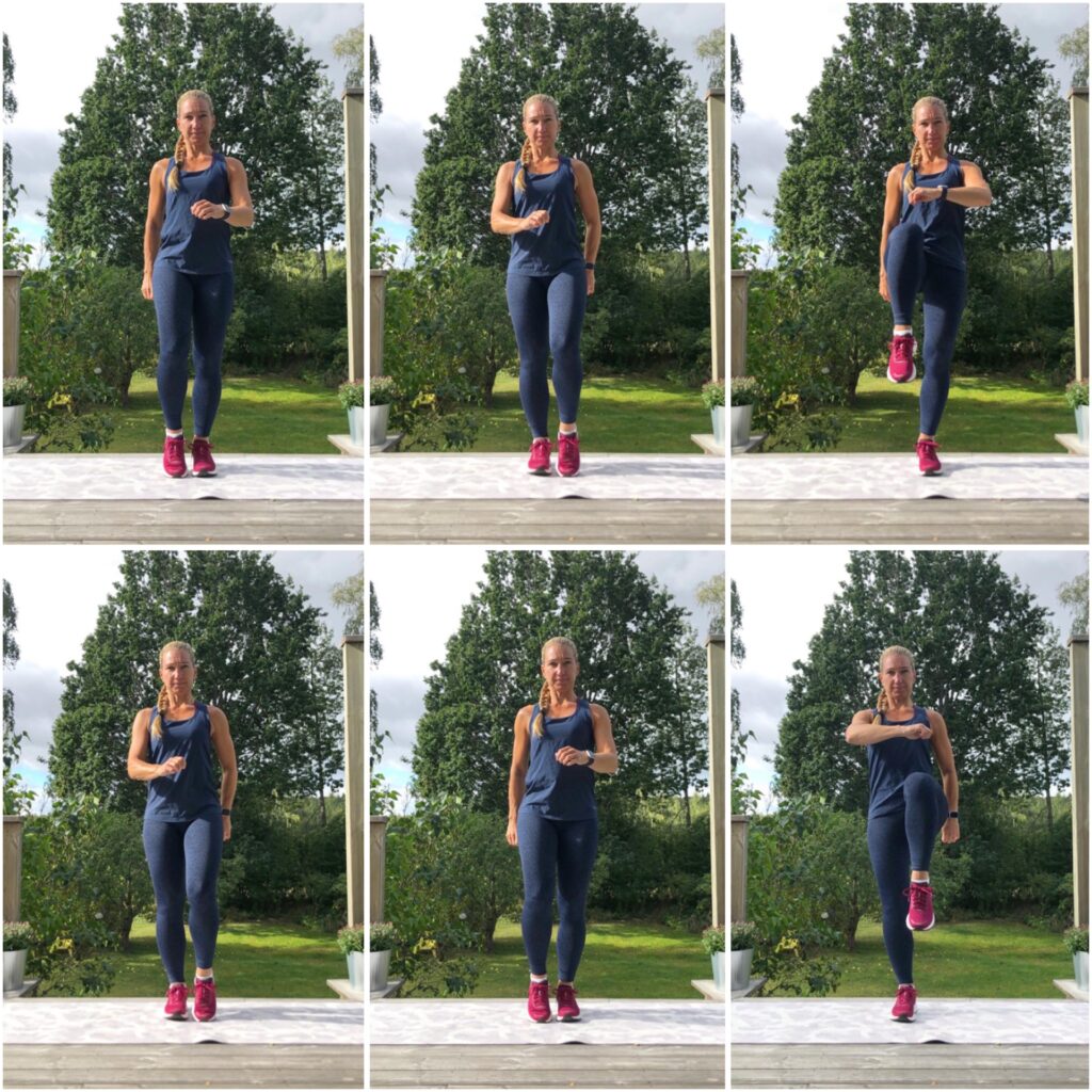 Trippsteg med knälyft