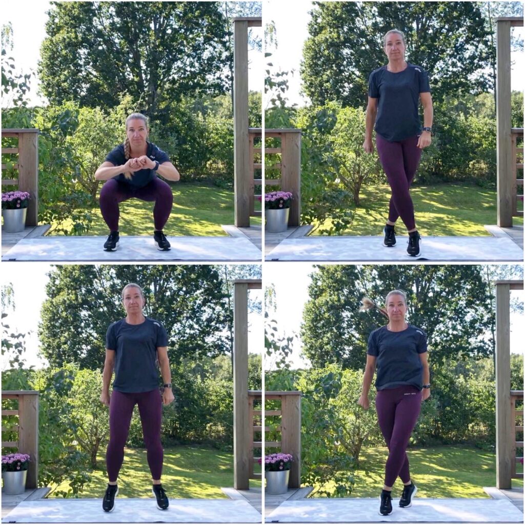 Squathopp med crisscross