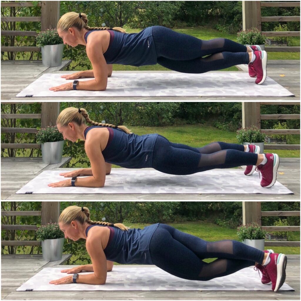 Planka med benförflyttning