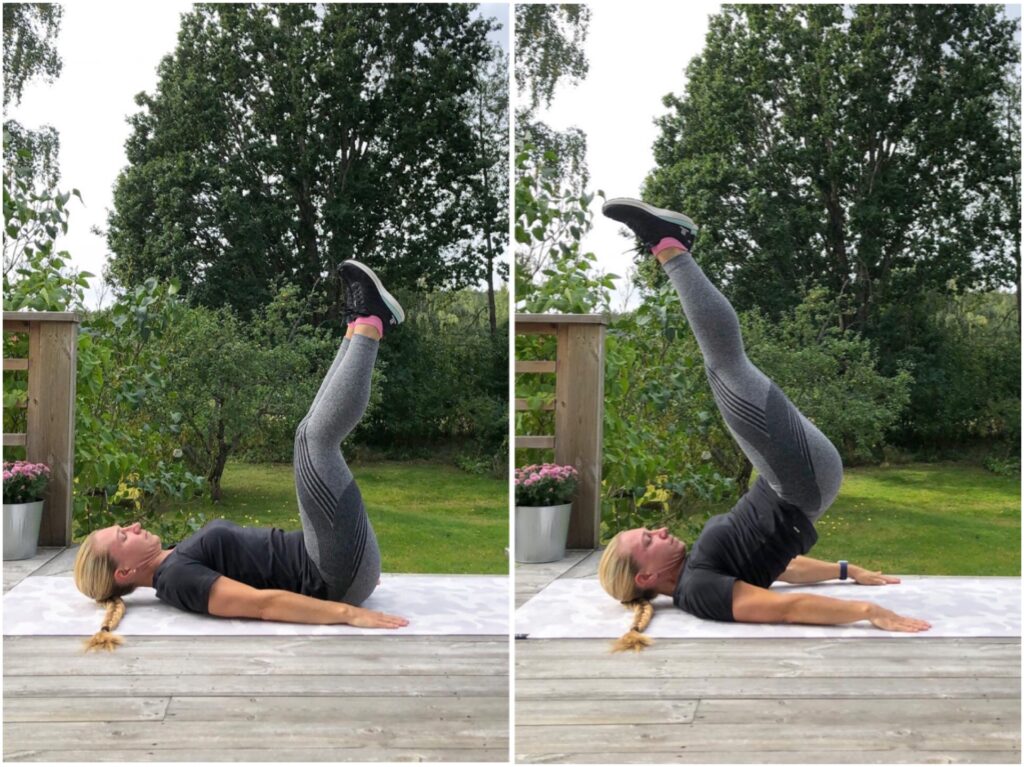 Reverse crunches