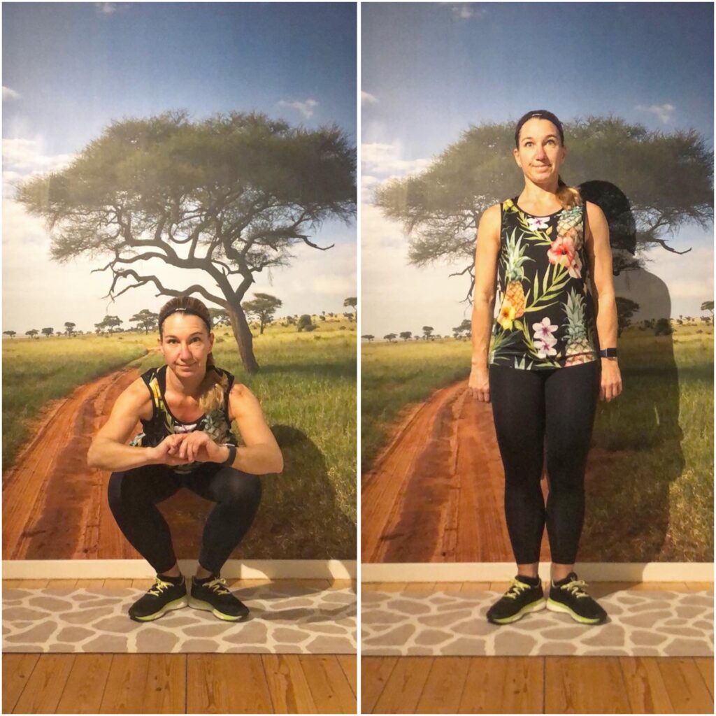 Squat med hälarna ihop