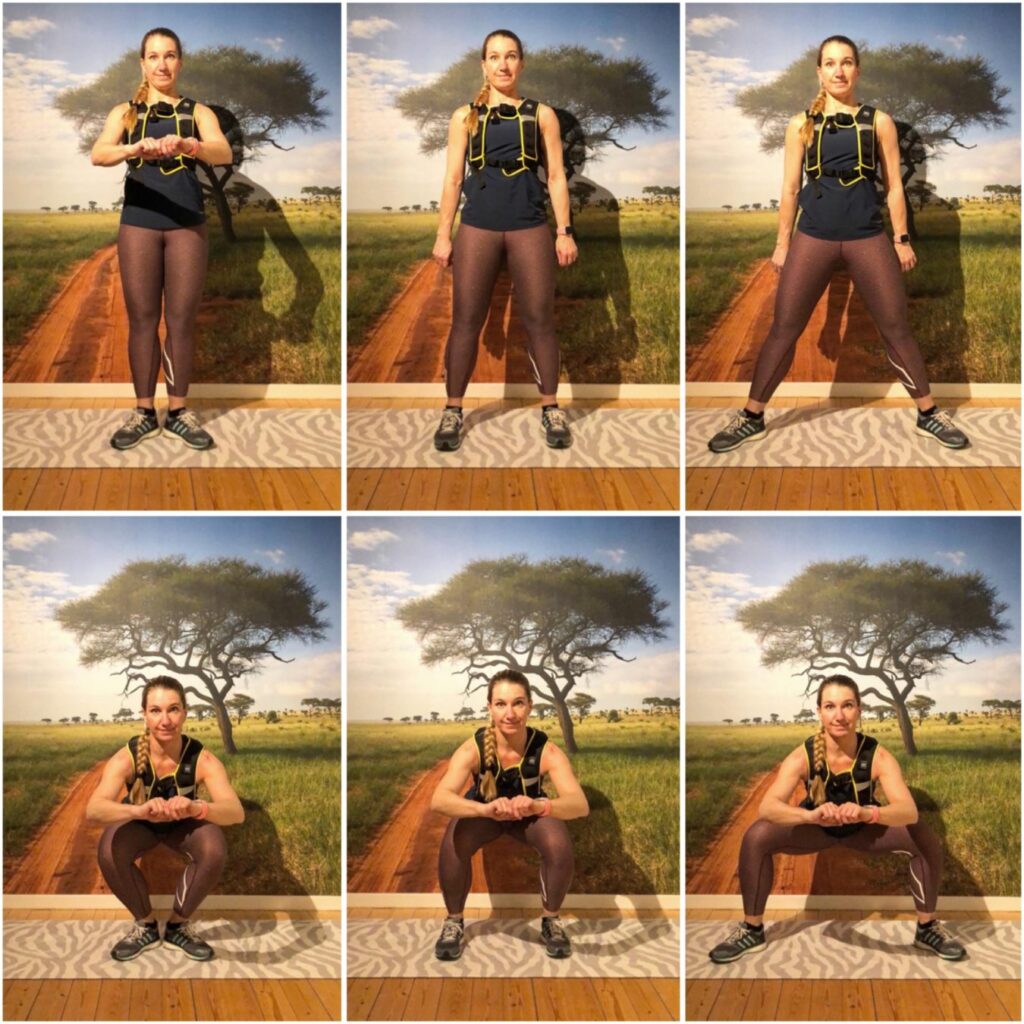 Benböj med viktväst