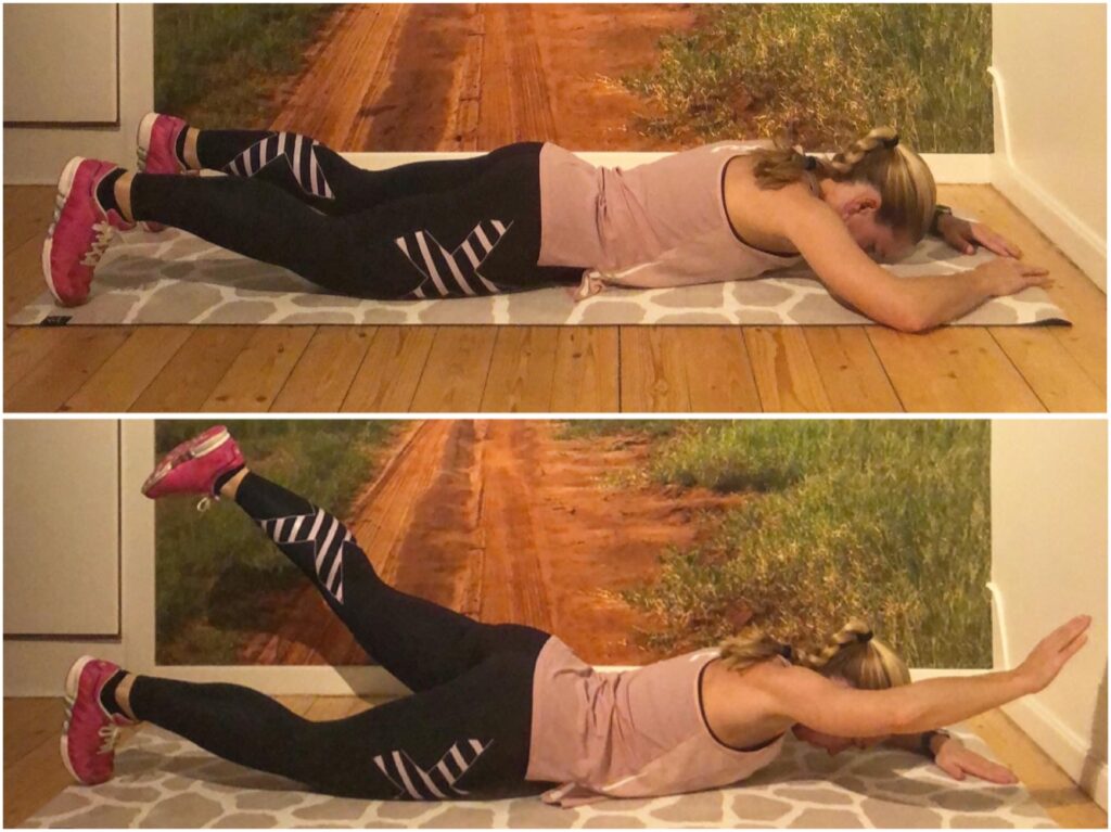 Diagonallyft Vänster ben