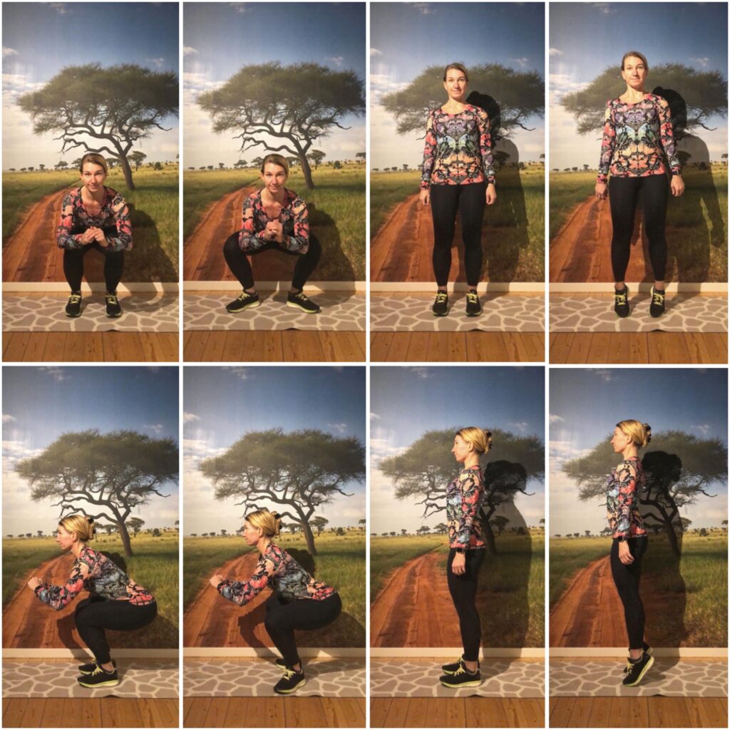 Squat med fotvinkling