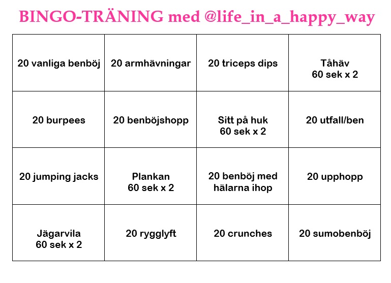 Bingo-träning